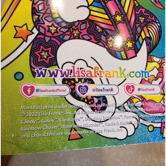 Lisa Frank Adult Coloring Book 2022‎ Stay Calm & Keep Coloring 40 Pages NEW - Picture 4 of 11